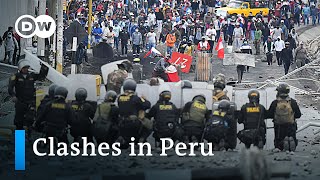 Peru anti-government protests move from regions to the capital Lima | DW News