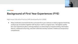 First Year Seminar as High Impact Practices