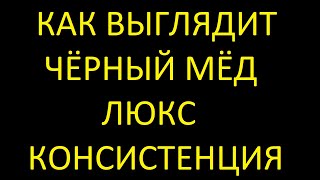 Как выглядит черный мед люкс. Консистенция чёрного мёда