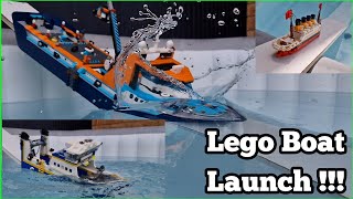 BOAT LAUNCH COMPILATION - LEGO STYLE !!!