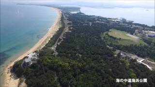 海の中道海浜公園　玄海灘上空