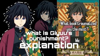 Explaintion on what "Giyuu’s punishment" is #fypシ゚ #demonslayer #kny #giyuu