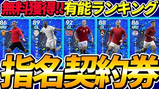 【絶対みて】指名契約券おすすめランキング！無料でこの選手は熱すぎる！【eFootball2022,イーフットボール2022】