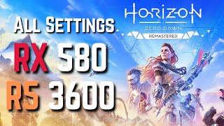 Horizon Zero Dawn Remastered | RX 580 8Gb Ryzen 5 3600 16Gb Ram