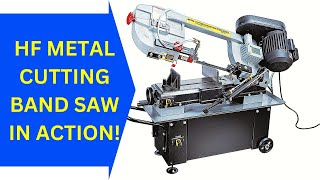 Harbor Freight Metal Cutting Bandsaw in Action!