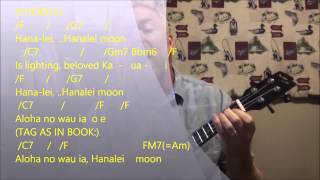 Hanalei Moon, play along, tutorial, lesson, Hawaiian, Ukulele