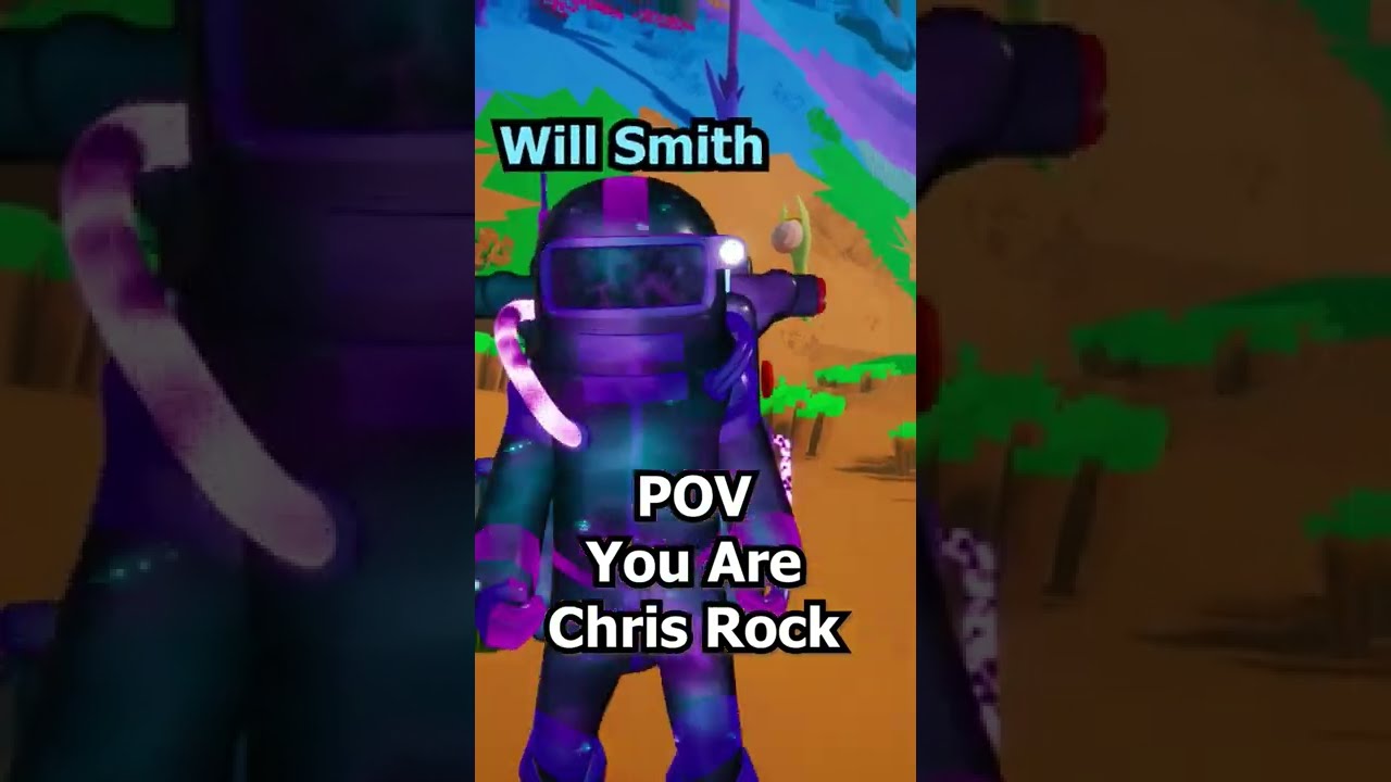Will Smith slaps Chris Rock in Astroneer videogame