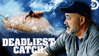 MAN OVERBOARD! 🌊 Most Dangerous Rescues | Deadliest Catch | Discovery