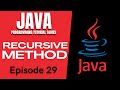 Java Tutorial #29 | RECURSIVE METHODS | RECURSION | Tagalog | English | Filipino | 2021
