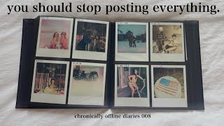 the importance of capturing memories you don't post | chronically offline diaries 008