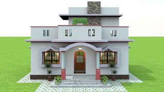 INDIAN STYLE SINGLE STORY HOUSE PLAN | low budget village home plans with 2 bedroom