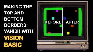 Vision BASIC (Commodore 64 Compiler) - How to Delete/Hide/Remove the Top and Bottom Screen Borders