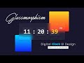 Glassmorphism Digital Clock UI Design | Html CSS & Vanilla Javascript @LearnCodeWithAmit