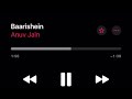 Anuv Jain - BAARISHEIN (ACOUSTIC) KARAOKE