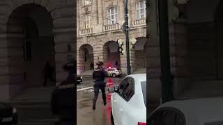 Students seen huddling on ledge as at least 15 killed in shooting at university in Prague #shorts