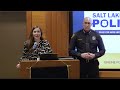 Press Conference - Chief Mike Brown and Mayor Erin Mendenhall Announce 2023 Crime Reduction Efforts