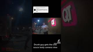 Guy gets pepper sprayed body camera view