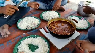 Enjoying Sunday Special Spicy Mutton Feast with my Friends | Nice location Must Watch