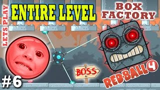 Chase & Dad play RED BALL 4! BOX FACTORY ENTIRE LEVEL w/ BOSS! (THE END Part 6 Gameplay)