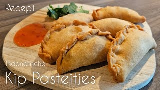 Kip pasteitjes Indische pastel goreng recept|Indonesia pastel goreng recipe Java|