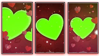 new heart green screen template video | heart template for kinemaster | green screen template video