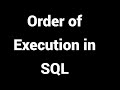 How SQL Query Executes?  Order Of SQL Query Execution