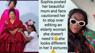 Netizens react as they finally see Sophia's mum for the first time