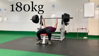 ベンチプレス 180kg