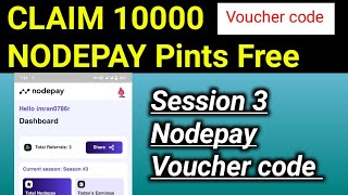 NODEPAY VOUCHER CODE Session 3 | How To Claim Nodepay Voucher | Nodepay Voucher code today