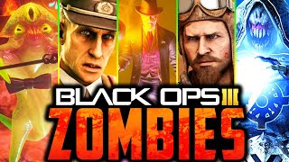 ALL BO3 ZOMBIES EASTER EGGS IN 200 MINUTES!! (Call of Duty: Black Ops 3 Zombies)