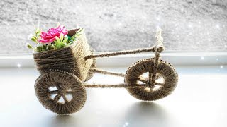 DIY Bicycle with Jute Rope and Cardboard || Home Decor