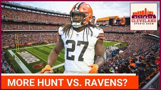 Will Kareem Hunt have a more significant role for the Browns on Sunday against the Ravens?