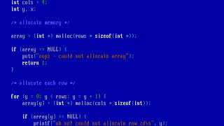 Writing FreeDOS programs in C (arrays) [bonus video]