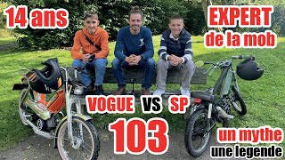 14ans Expert en mobylette 103 ils présent leurs bécane refaite a neuf 103VOGUE vs 103XP EXPLICATION