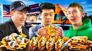 Brits try LA Street Tacos for the first time ft. Steven He