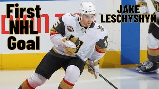Jake Leschyshyn #15 (Vegas Golden Knights) first NHL goal Nov 13, 2021