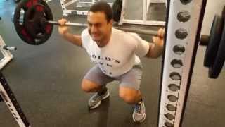 Edik Sid - Full Squat 200lbs (90kg) for 5 sets, 20 reps