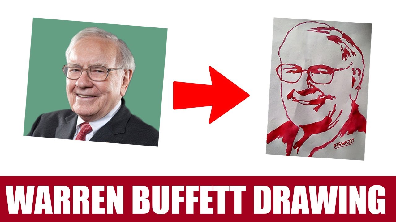 Warren Buffett Drawing | Warren Buffett Drawing Step By Step | # ...