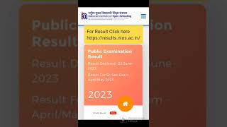 For NIOS Result Click Here : https://results.nios.ac.in/   #nios #niosresult #result #shorts