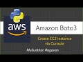 AWS Boto3 Create EC2 instance via Console