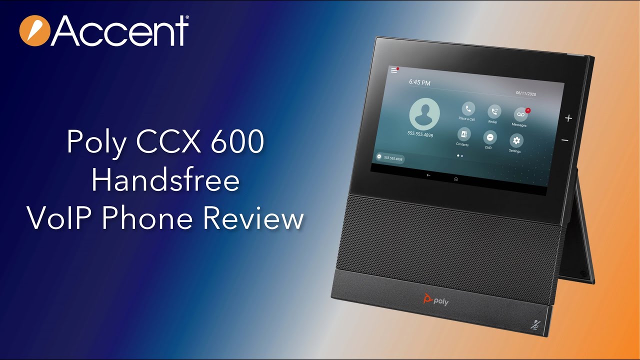 Poly CCX 600 VoIP Phone Review - Polycom Handsfree Touchscreen IP Desk ...