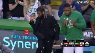 Kyrie Irving  So impressed With Terry Rozier's Amazing Euro step！(Impersonates H