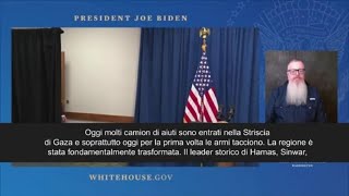 Tregua Gaza, Biden: Per prima volta armi tacciono sulla Striscia, ma Hamas non governerà