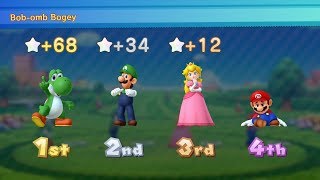 Mario Party 10 Mario Party #120 Yoshi vs Luigi vs Peach vs Mario Mushroom Park Master Difficulty