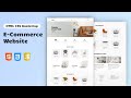 Responsive Furniture & Interior E-Commerce Website Using HTML CSS Bootstrap | Free Source Code