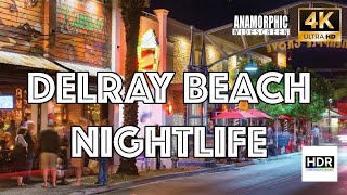 Delray Beach Nightlife Florida Spring Break Testing K&F Concept 1.2x Anamorphic Lens HDR 4K60
