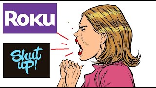 Turn Off ANNOYING Voice Command Roku Device App (How Stop Shut Female Narrator Talking Disable Audio
