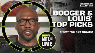 Louis Riddick & Booger McFarland share their FAVORITE FIRST ROUND PICKS from the draft 👏 | NFL Live