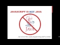 Quick Intro to Javascript