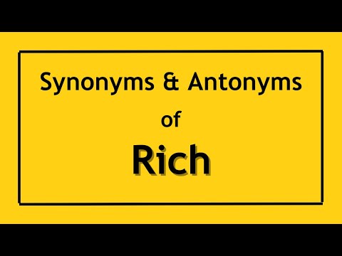 What is the antonyms of richness?